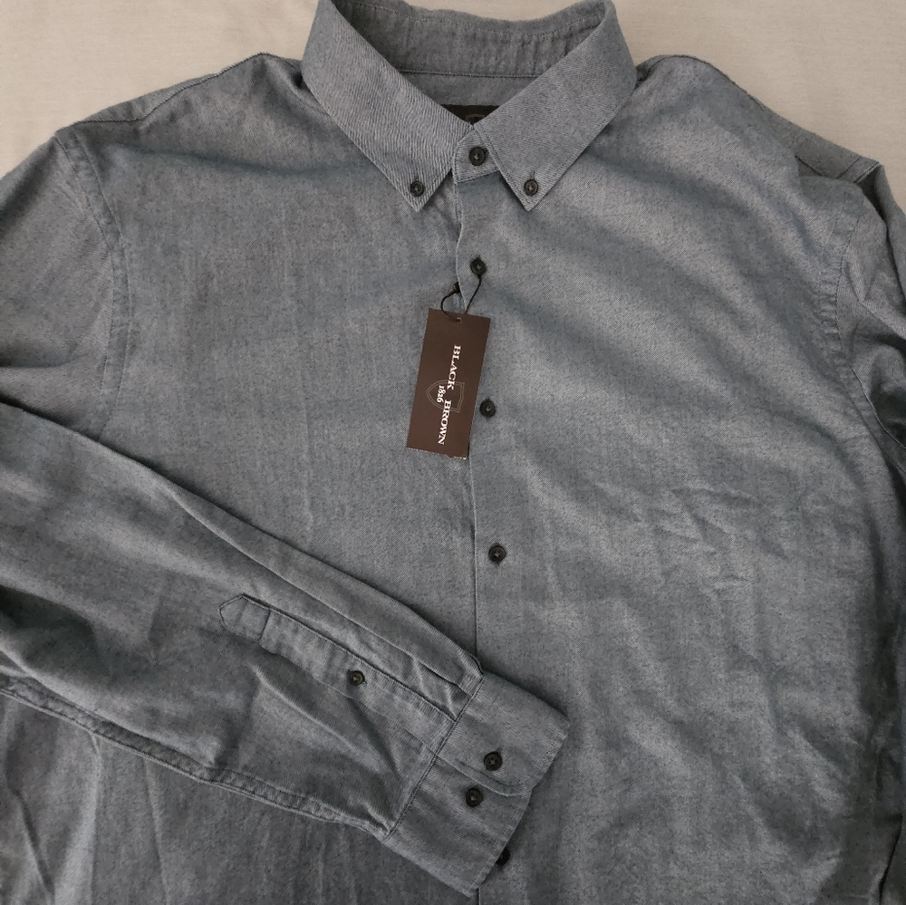 Black Brown italian shirt